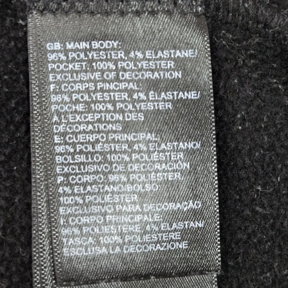 The North Face Women Jacket S Black Fleece‎ Activewear Zipper Long Sleeve Logo